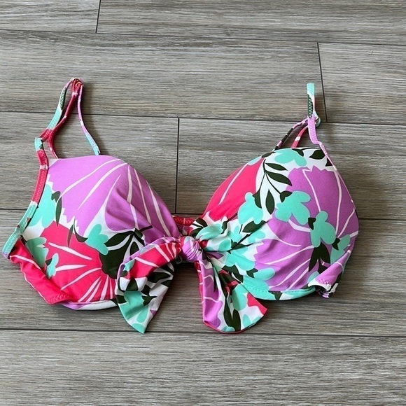 MAAJI & NANETTE LEPORE Mix and Match Floral Print Bikini Reversible Bottom M - Picture 3 of 11